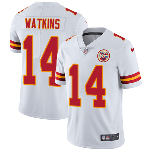 Nike Chiefs #14 Sammy Watkins White Men's Stitched NFL Vapor Untouchable Limited Jersey
